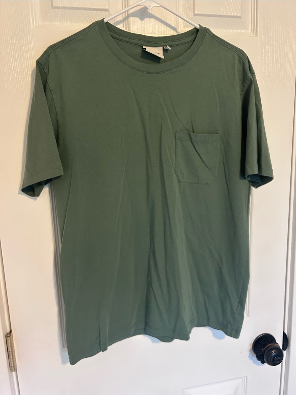 Richer Poorer Pocket Crew Tee in Sage Green